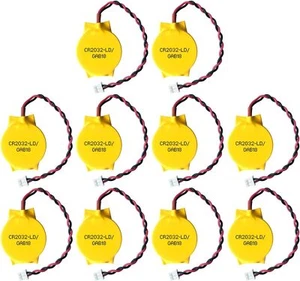 10X EEMB 3V CR2032 CMOS batteria con cavi e connettore del cavo MOLEX per comput - Foto 1 di 12