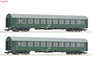 Roco PKP Bwxd 2nd Class Coach Set (2) IV 1:87 Scale, HO Scale - Picture 1 of 1