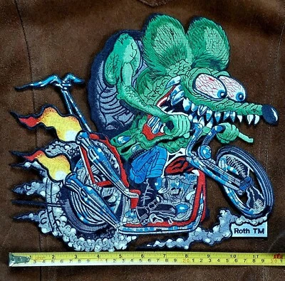 X Parche Grande 10 1/2" Licencia ED "BIG DADDY" Roth Rat Fink Chopper Hot Rod Foto 1 de 4