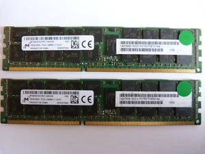2x 16GB Micron MT36KSF2G72PZ-1G6E2HE 32GB DDR3 1600MHz PC3L-12800R PC ServerRAM - Bild 1 von 1