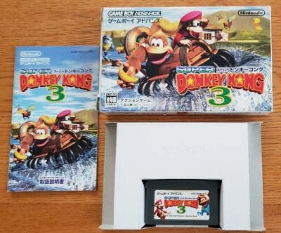 Super Donkey Kong 3 Gameboy Advance GBA Used Japan Boxed Tested Adventure Game - Image 1 of 4