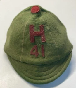 1941 Harvard University Freshman Beanie Cap Wartime Green & Crimson H #41 Rare - Picture 1 of 6