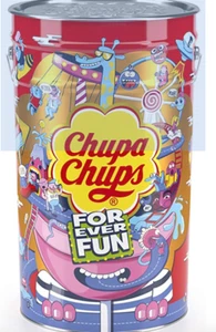 NEW Chupa Chups Bulk 1000 Lollipops Mega Tin Assorted Flavours Fundraising Idea! - Picture 1 of 2