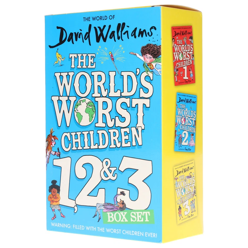 The World's Worst Children Series by David Walliams 3 Books Set - Ages 7-12 - PB