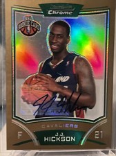 2008-09 Bowman Chrome J.J. Hickson Gold Refractor Rookie Autograph Card #25/25!