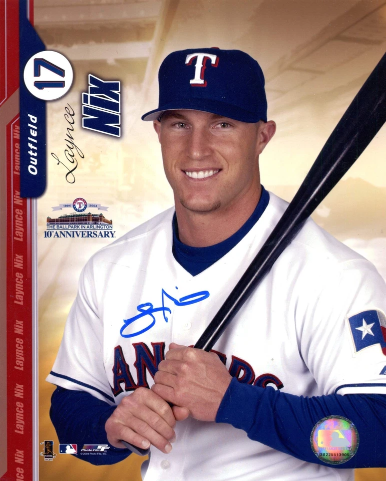 Laynce Nix Autographed 8x10 Photo - Image 1 of 1