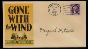 Margaret Mitchell collector envelope w original period 1930s stamp *OP1278 - Imagen 1 de 1