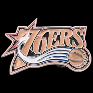 Philadelphia 76ers NBA Basketball Team Belt Buckle (New Old Stock) - Picture 1 of 3