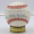 Johnny Sain/Johnny Kucks Signed Inscribed Baseball Autograph JSA COA M48