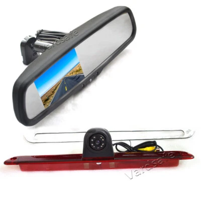 Brake Light Backup Camera & Rear View Mirror Monitor for Mercedes Sprinter Van - Image 1 of 4