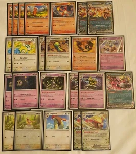 Pokemon TCG Standard Deck Meta Charizard ex w/ Black Katana Sleeves & Deck List - Picture 1 of 3