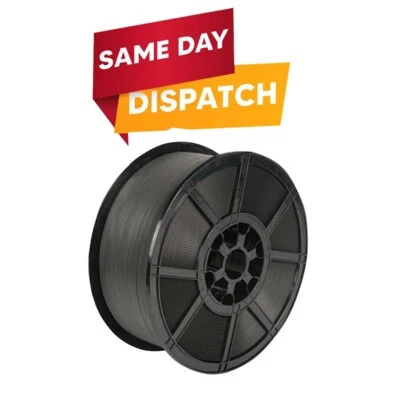 AMICOPACKAGING Black Pallet Strapping Banding Coil Kit Heavy Duty 1000 m x 12 mm