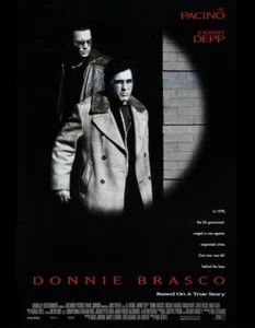 DONNIE BRASCO Original One Sheet Movie Poster - 1997 - AL PACINO/JOHNNY DEPP - Bild 1 von 7