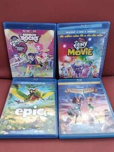 Kids Blu-ray DVD Lot My Little Pony, Epic, The Pirate Fairy Good Condition L@@K - Picture 1 of 3