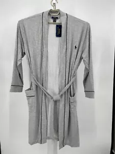 Polo Ralph Lauren Para Hombres Mini Terry Kimono Bata Gris Cintura Corbata Prendas para dormir P292RL - Imagen 1 de 8
