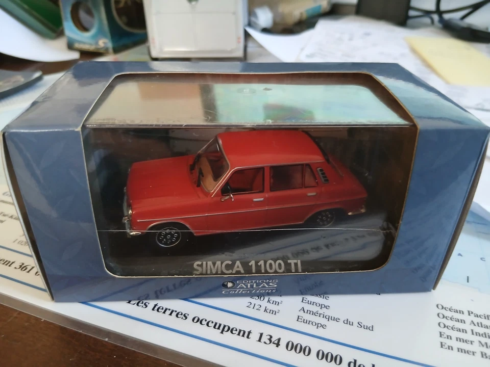 VOITURE MINIATURE SIMCA 1100 TI ROUGE 1/43 - Photo 1/4
