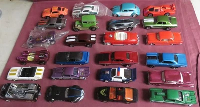 1/64 风火轮和其他大品牌,24 辆散装肌肉车 #A — 第 1/3 张图片