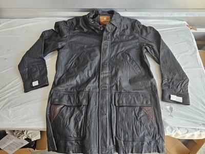 New  THE TERRITORY AHEAD Beautiful Black Leather Jacket - Image 1 of 4