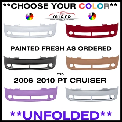NEW FRONT BUMPER FOR 2006-2010 PT CRUISER PAINTED *CHOOSE YOUR COLOR* CH1000864 - Image 1 of 4