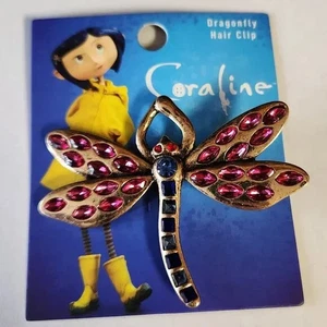 Pinza de pelo coralina libélula metal gemas joyas pinza de pelo nueva Laika - Imagen 1 de 3