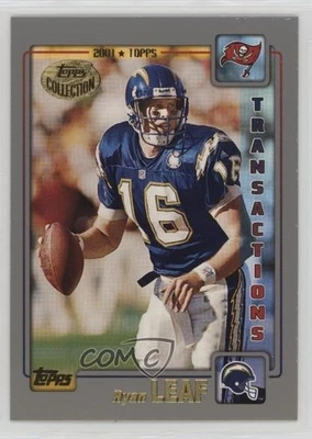 2001 Topps Transactions Topps Collection Ryan Leaf #118 - Image 1 of 2