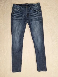 Vigoss The Chelsea Skinny Denim Womens 27 Blue Jeans Actual 28x29 Logo Stretch - Picture 1 of 13