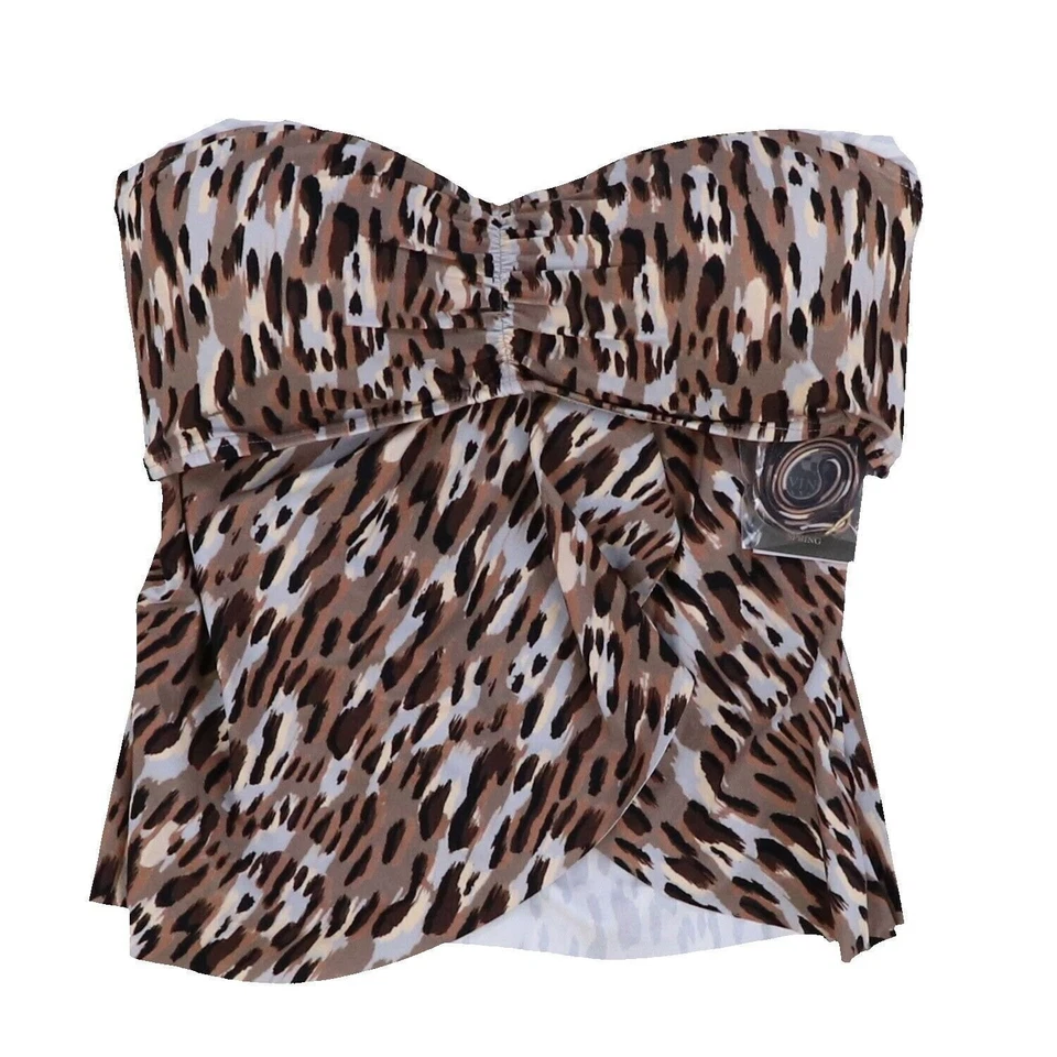 Vince Camuto Womens Swim Top Strapless Bandini Bathing Suit Separate S L New Nwt - Image 1 of 1