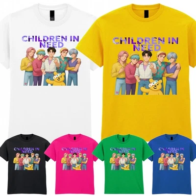Children In Need Pudsey Bear Kids T-Shirt SAJA Boys Music Spotty Day Gift Tee UK - Image 1 of 2