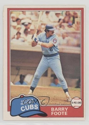 1981 O-Pee-Chee White Back Barry Foote #305 - Image 1 of 2