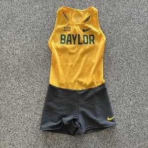 Nike Pro Elite Baylor Bears Speedsuit Womens Size S Made In USA Track Singlet - Picture 1 of 8