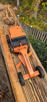 Vintage 50-70's Orange Structo Construction Road Grader Steel Metal Toy Tractor! - Image 1 of 4