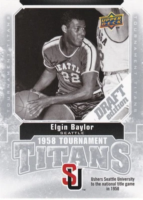 2009-10 Draft Edition ELGIN BAYLOR Tournament Titans insert card #TT-EB Redhawks - Image 1 of 2