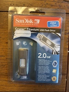 ⭐️SanDisk Cruzer Micro USB 2.0⭐️Retractable Flash Drive 2 GB⭐️Brand New Sealed - Afbeelding 1 van 2