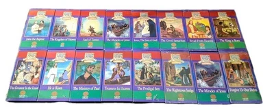 NEST Animated Stories From Bible New Testament VHS Set Lot Christian Kids Morals - Image 1 of 3