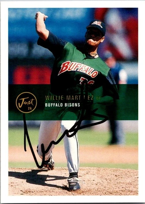 Willie Martinez 2000 Just #56 Buffalo Bisons Auto Hand Signed - Image 1 of 2