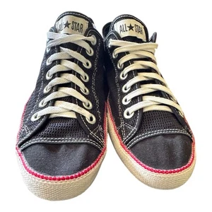 Converse Chuck Taylor Meshout OX Nero Scarpe Unisex Sneakers Uomo 9,5 Donna 11,5 - Foto 1 di 13