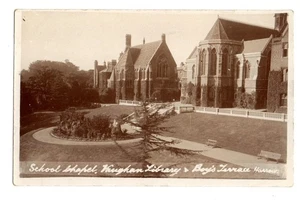 Middlesex. Capilla escolar, biblioteca Vaughan y terraza para niños, grada. R/P. - Imagen 1 de 1