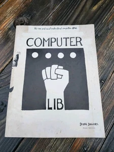 RARE Computer Lib Dream Machines Theodor Nelson 1974 First Edition 1st Print PB - Imagen 1 de 15