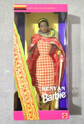 Vintage 1993 Mattel Dolls of the World Collection Kenyan Barbie #11181 - Image 1 of 4
