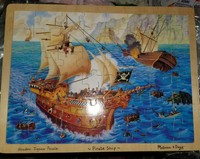 melissa and doug wooden pirate ship