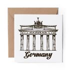 1 x leere Grußkarte Brandenburger Tor Deutschland Tourismus #59550