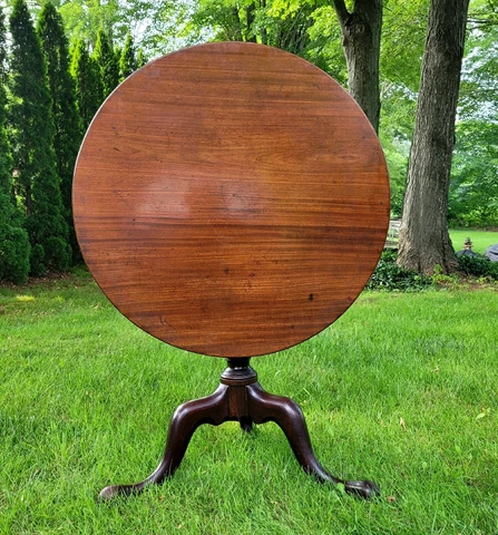 18TH C Antique Newport RI Goddard? Mahogany Tilt Top Tea Table Taylor Swift Home Cover