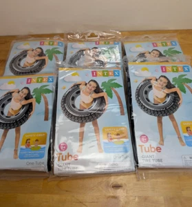 6 Stück Intex Giant Reifenschläuche 36" Poolschwimmer - Neu & Versiegelt - Bild 1 von 3