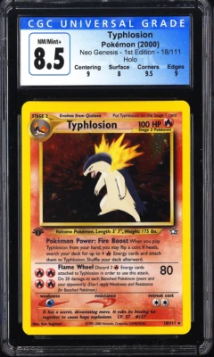 2000 Typhlosion 1st Edition Pokemon 18/111 Holo CGC 8.5 - Image 1 of 2