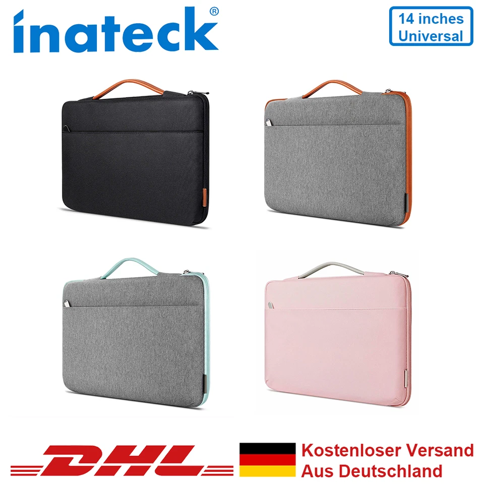 Inateck 14 Zoll Stoßfestes Wasserdicht Notebooktasche Laptoptasche Handtasche - Bild 1 von 1