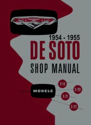 1954 1955 Desoto Shop Service Repair Manual Book Engine Drivetrain Electrical OE