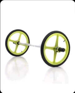 AXLE Lightweight Olympic Barbell with Weighted Plate and Straps - Picture 1 of 3
