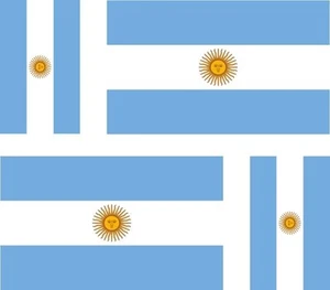 4x sticker Adesivo Adesivi decal decals Vinyl auto moto bandiera argentina - Afbeelding 1 van 1