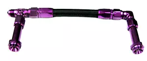 08 an x 7/8"-20 Fuel Inlet Show Polish Purple w/black hose Dbl Pump/dual feed - Picture 1 of 3