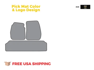 FITS 1953-1954 Cadillac Eldorado 2pc Frts & 1pc Rr Floor Mat Loop - Image 1 of 3